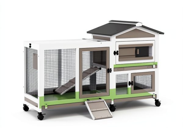 Mayugardening Rabbit Hutch 2-Story Waterproof Design-6
