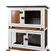 Mayugardening Cedar Rabbit Hutch Two‑Level-4