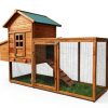 GOJOOASIS Wooden Chicken Coop 80x44 Outdoor-0