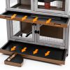 Mayugardening Cedar Rabbit Hutch Two‑Level-1