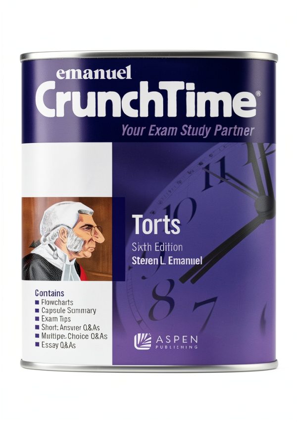 Emanuel CrunchTime Torts Law eBook Aspen Publishing 6th Edition Kindle-0