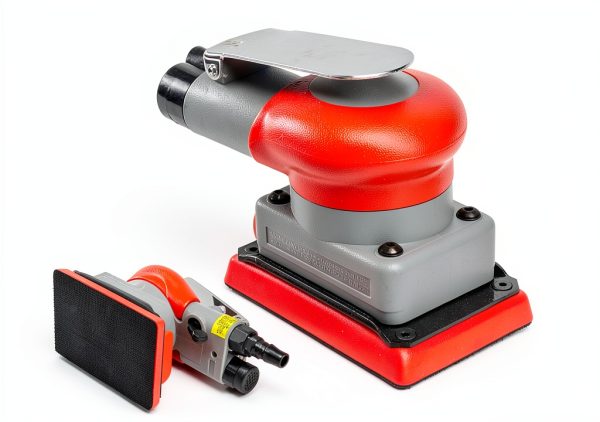 Random Orbit Air Palm Sander, 3 in 4 in, one eighth in Orbit, 10,000 OPM, Air Squares Sanding Machine, Electric Orbit Sander, Non Vacuum Orbital Sander for Wood Sanding, Car Waxing, etc-3