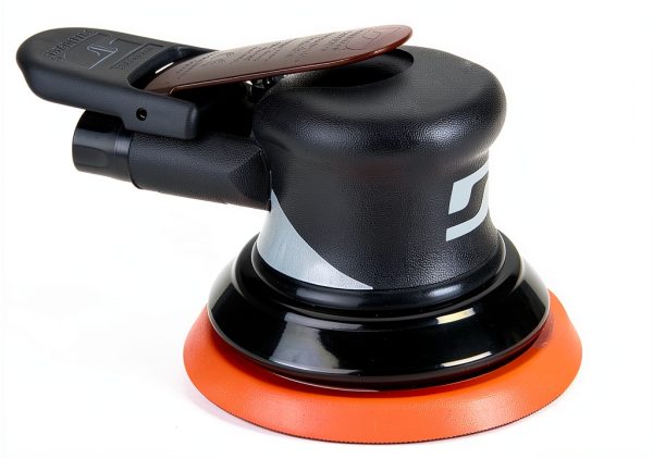 Dynabrade (56850) Dynorbital Supreme 5" (127 mm) Diameter Random Orbital Sander, Non-Vacuum | Proportionate 3/32" (2.5 mm) Diameter Orbit | 12000 RPM Pneumatic Motor-0